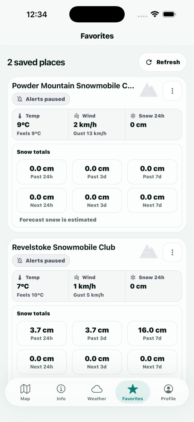 Born to Ride app information screen
